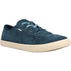 NEW! “Atlantic blue” corduroy shoes by TOMS. Brand new, no tags. Size 9.5.